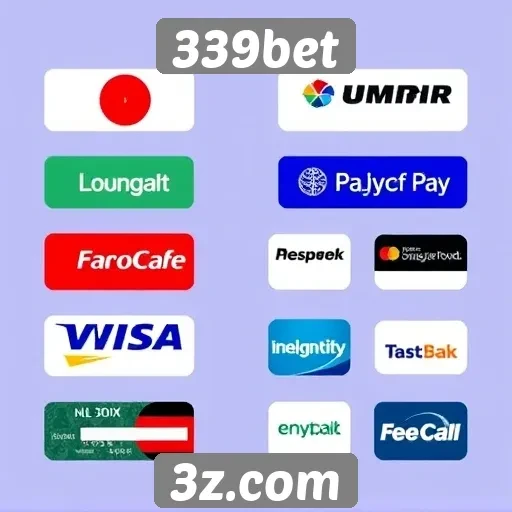 Métodos de pagamento oferecidos pela 339bet
